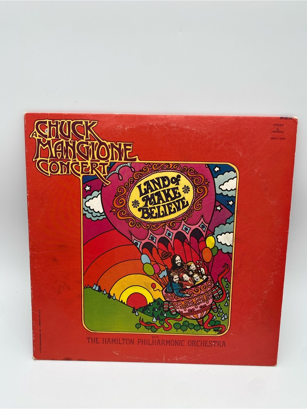 'Land of Make Believe' Red Album Art Print - Vintage Style